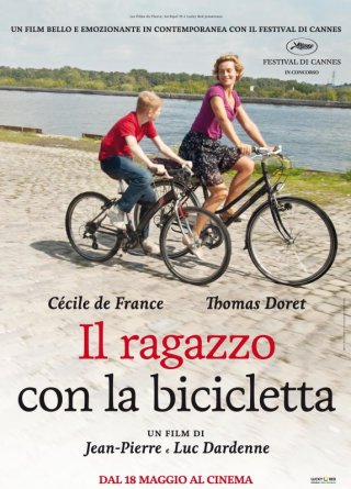 La locandina  italiana di Il ragazzo con la bicicletta