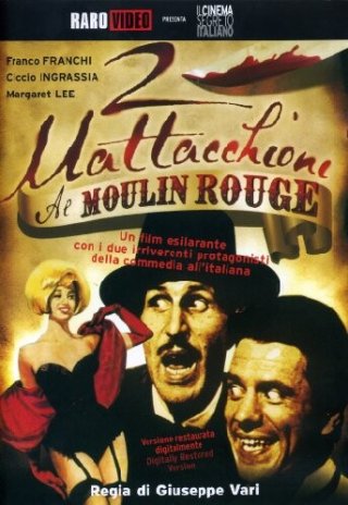 La locandina di Due mattacchioni al Moulin Rouge