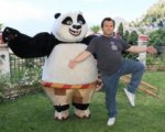Kung Fu Panda 2: panda-monio a Taormina con Jack Black