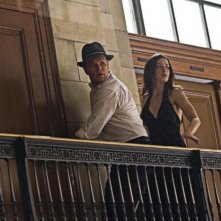 Emily Blunt e Matt Damon in una sequenza del thriller The Adjustment Bureau