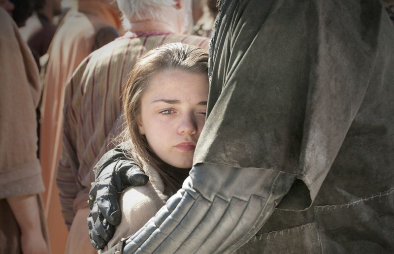 Maisie Williams in una scena dell'episodio Baelor di Game of Thrones