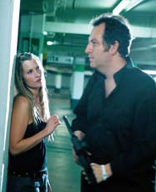 Francesco Gasperoni sul set di Parking Lot