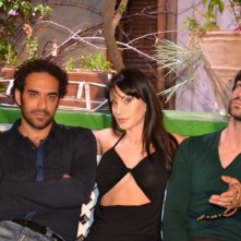 Domenico De Santi, Crisula Stafida, Matteo Nicoletta sul set di Storie di borgata