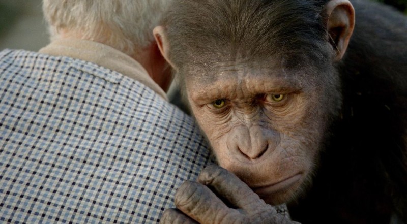 L Alba Del Pianeta Delle Scimmie La Scimmia Caesar Abbraccia Charles 207115