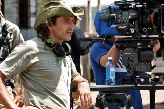 Justin Chadwick sul set di The First Grader