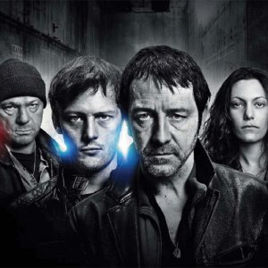 Una foto promozionale del cast di Braquo