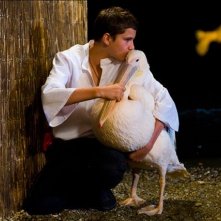 Nicostratos the Pelican: Thibault Le Guellec e uno dei suoi adorati pellicani