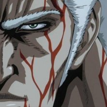 Primissimo piano di Raoul dal film Ken il guerriero - La Leggenda del vero salvatore