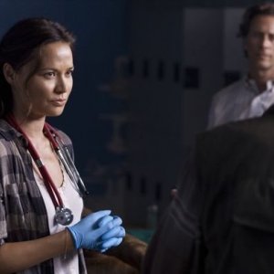 Moon Bloodgood in un'immagine dell'episodio Grace della serie Falling Skies