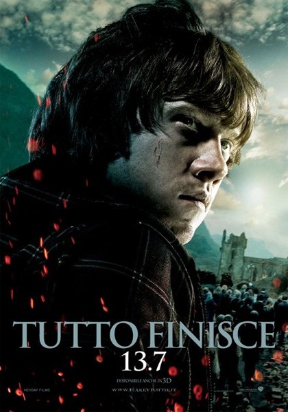 Character Poster Italiano Di Harry Potter E I Doni Della Morte Parte 2 Dedicato A Ron 208555