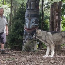 Kevin James in una sequenza del film The Zookeeper (Il signore dello zoo)