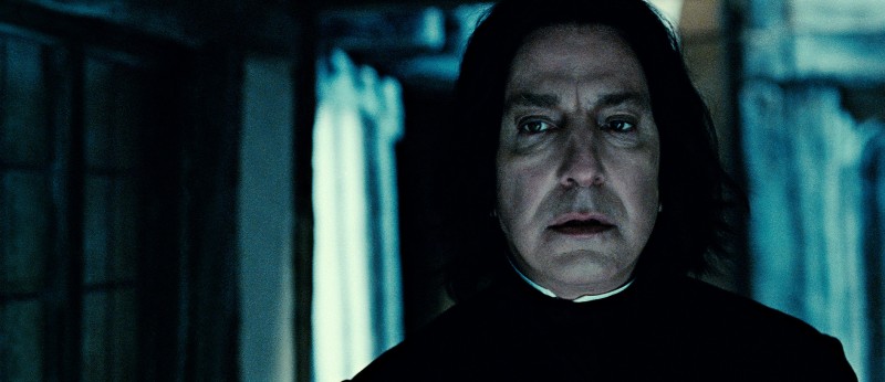 Alan Rickman in una scena di Harry Potter e i doni della morte parte 2