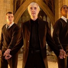 Josh Herdman, Tom Felton e Louis Cordice in Harry Potter e i doni della morte parte 2
