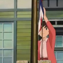Komatsuzaki in una scena del film Kokurikozaka Kara