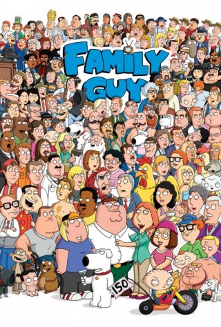 Poster con tutti i protagonisti della serie-tv I Griffin