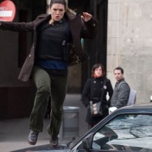 L'atletica Gina Carano in azione in Haywire