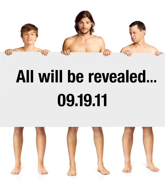 Un Primo Poster Promozionale Della Nona Stagione Di Two And A Half Men Con La New Entry Ashton Kutch 209781