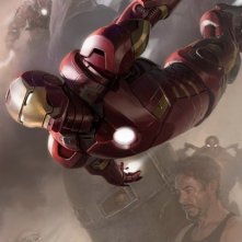 Poster Illustrato Di Robert Downey Jr Alias Iron Man In The Avengers I Vendicatori 209905