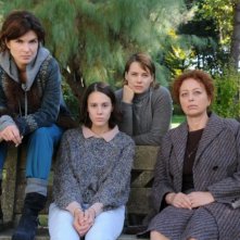 Andrea Osvárt, Monica Barladeanu, Chiara Martegiani e Marina Pennafina in una foto promozionale del drammatico Maternity Blues