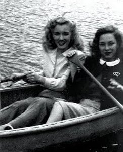 Diana Herbert e Marilyn Monroe sul set di Scudda Hoo! Scudda Hay!