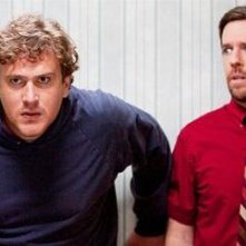 I brillanti Ed Helms e Jason Segel in una scena di Jeff Who Lives at Home