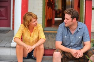 Michelle Williams e Seth rogen discutono amichevolmente in Take This Waltz