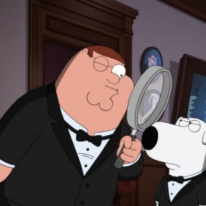 Peter e Brian in una scena dell'episodio And Then There Were Fewer della serie-tv I Griffin