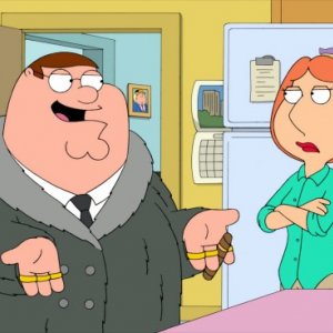 Peter e Lois in una scena di Baby, You Knock Me Out della serie-tv I Griffin