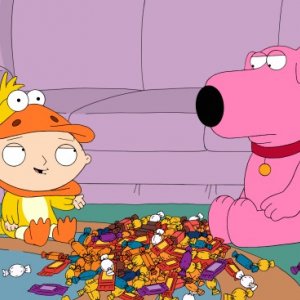 Stewie e Brian in una scena dell'episodio Halloween on Spooner Street de I Griffin