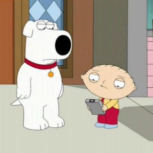 Brian e Stewie nell'episodio Road to the Multiverse de I Griffin