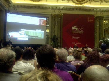 La conferenza stampa di presentazione della 68esima Mostra del Cinema di Venezia.