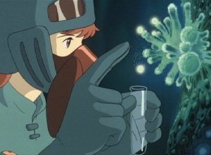 Un'immagine tratta dal film Nausicaa della valle del vento