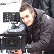 Daniele Bartoli sul set del Film Affari di Famiglia di Stefano Alleva