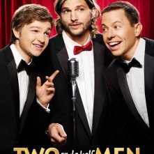 Nuovo poster promozionale della nona stagione di Two and a Half Men con la new entry Ashton Kutcher