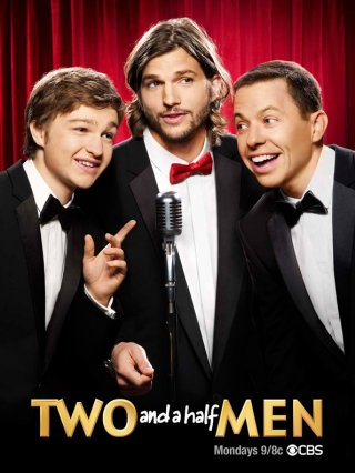 Nuovo poster promozionale della nona stagione di Two and a Half Men con la new entry Ashton Kutcher