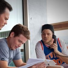 Kevin Connolly, Kevin Dillon e Jerry Ferrara in una scena dell'episodio Out with a Bang dell'ottava stagione di Entourage