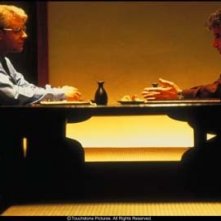 Russell Crowe e Al Pacino in una scena del film Insider - Dietro la verità di Michael Mann