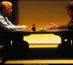 Russell Crowe e Al Pacino in una scena del film Insider - Dietro la verità di Michael Mann