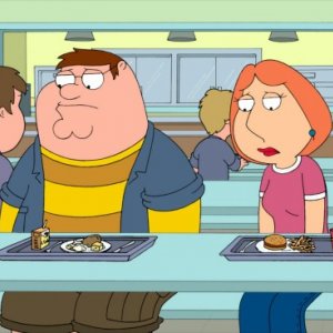 Lois e Peter in una scena dell'episodio Trading Places della serie-tv I Griffin