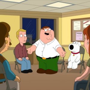 Peter e Brian in una scena dell'episodio Friends of Peter G. de I Griffin