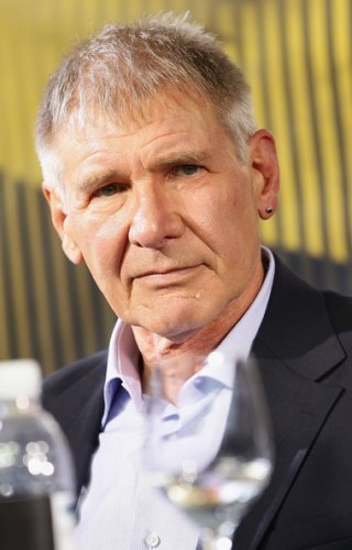 Un bel primo piano di Harrison Ford alla conferenza stampa di Cowboys & Aliens a Locarno