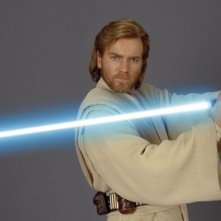Ewan McGregor in un'immagine promo per Star Wars