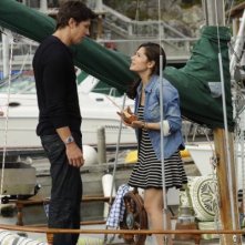 Michael Trucco e Sarah Shahi nell'episodio Bo Me Once di Fairly Legal