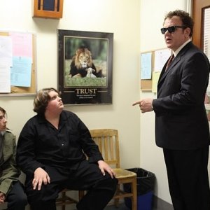 John C. Reilly, Bridger Zadina e Jacob Wysocki in una scena di Terri