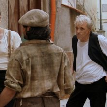 Salvatore Ruocco e Abel Ferrara sul set di un film