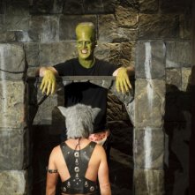 Frankenstein (John DeSantis) e l'Uomo Lupo (Ryan Steele) in versione hot nella parodia Horror Movie