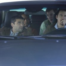 Channing Tatum, Oscar Isaac, Anthony Mackie e Chris Pratt in auto in Ten Year