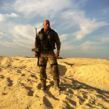 Un'immagine ufficiale di Dwayne Johnson nei panni di Roadblock in G.I. Joe: Retaliation