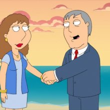 La sorella di Lois, Carol con il sindaco West in una scena di Brothers & Sisters de I Griffin