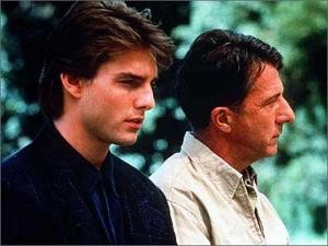 Tom Cruise e Dustin Hoffman in Rain Man - L'uomo della pioggia